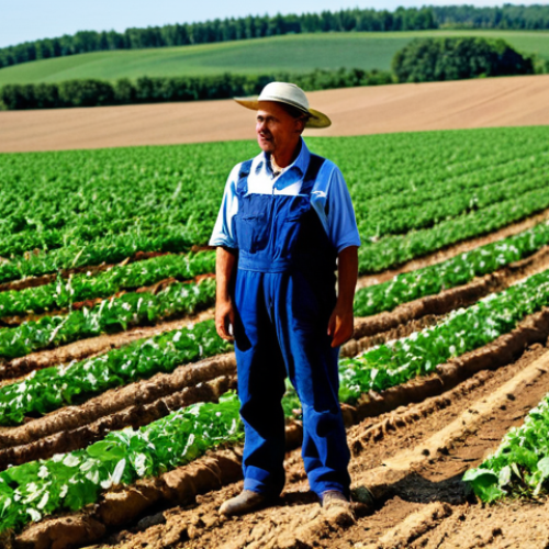 Home 6 A professional agricultural engineer, fully clothed in appropriate field attire and modest professional dress, stands in a vibrant, sustainable agricultural field in Occitanie, France. The engineer is observing resilient crops with a thoughtful expression, surrounded by advanced drip irrigation systems. The soil appears rich and healthy, indicative of agroecological practices and carbon sequestration. The scene captures the essence of innovation and climate adaptation in farming. Perfect anatomy, correct proportions, natural pose, well-formed hands, proper finger count, natural body proportions, professional photography, high quality, safe for work, appropriate content, family-friendly.