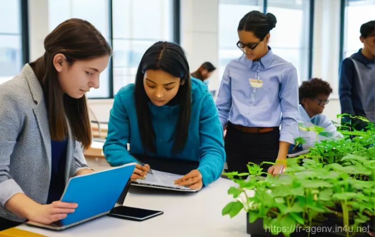 농업환경기술자 자격증 학습 방법 비교 - **Prompt 1: Dedicated Agro-Environmental Technician in the Field**
    "A female agro-environmental ...