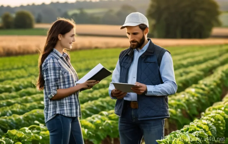 농업환경기술자 자격증 학습 방법 비교 - **Prompt 2: Collaborative Learning for Future Agro-Environment Specialists**
    "A bright, modern c...