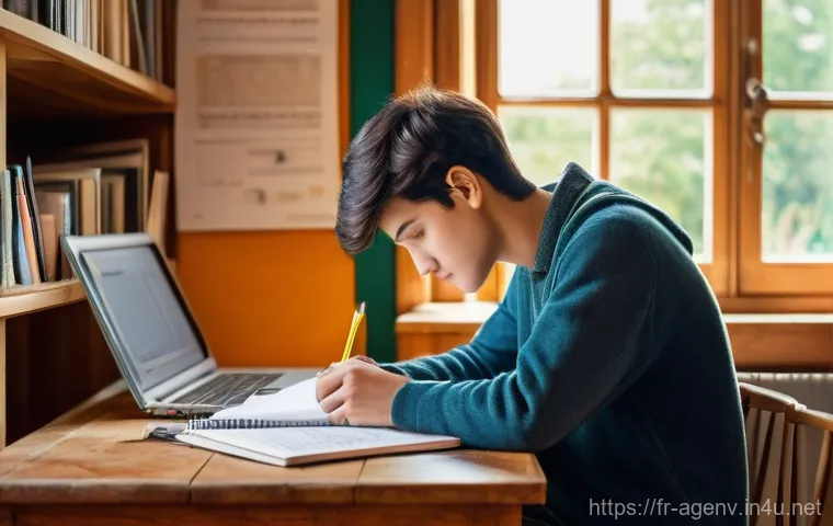 농업환경기술자 시험 실패 후 재도전 팁 - **Prompt:** A serene and expansive aerial view of a diverse agricultural landscape in rural France, ...