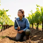 농업환경기술자 필수 학습 노트 작성법 - **Prompt:** A young, determined female agro-environmental engineering student, around 22 years old, ...