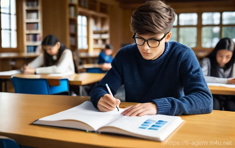농업환경기술자 필수 학습 노트 작성법 - **Prompt:** A young, determined female agro-environmental engineering student, around 22 years old, ...